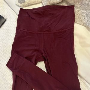 Lululemon maroon leggings